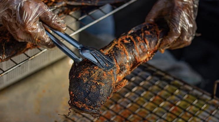Grilled barbecue fish